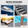 VEVOR Boat Flooring, EVA Foam Boat Decking, 2400 x 1160 x 6mm, Non-Slip Self Adhesive Flooring, 27840cm² Marine Carpet for Boats, Yachts, Pontoons, Kayak Decks