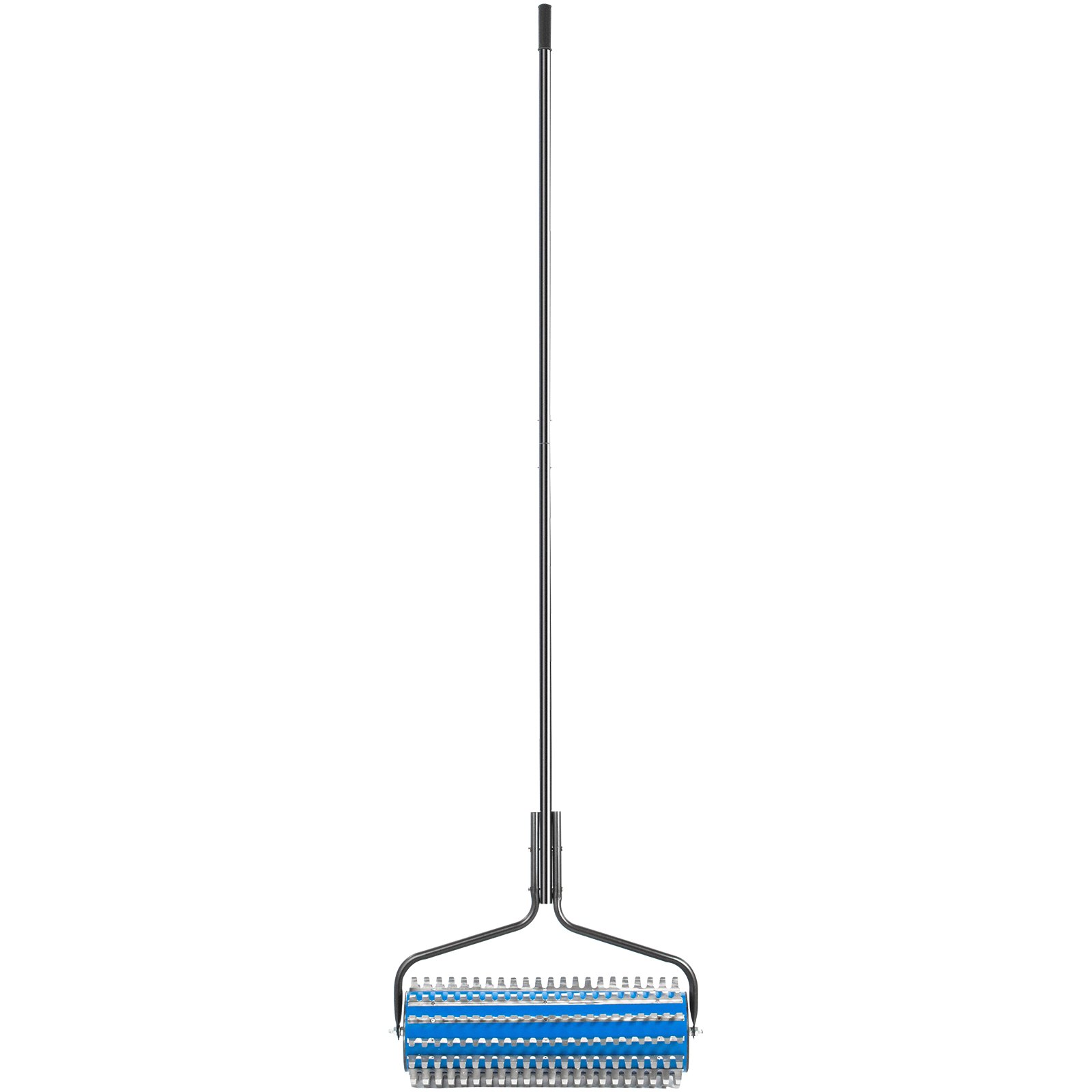 VEVOR Roller Weed Rake, 12’ Lake Weed Cutter, Uproots Aquatic Weeds Muck Silt Lake Rakes, Weed Removal Tool for Lake Pond Beach Landscaping, Lake Weed Roller Remover with Extension Pole and Rope