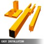 VEVOR forklift crane attachment components in yellow finish with easy installation.