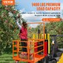 VEVOR Werkplatform Stapelaar 635kg Veiligheidskooi Zware stalen werkbak 114,3x109,2x203,2cm Stapelaarplatform Premium voor 1-2 personen Montageplatform Heftruck Ideaal voor werken op hoogte