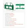VEVOR Skid Steer Loader, 1814 kg, 1270 x 150 x 752 mm palletvorkframe-verlengingen met 50,8 mm trekhaak en speerhulzen, past op John Deere-lader met snelkoppeling, alleen frame
