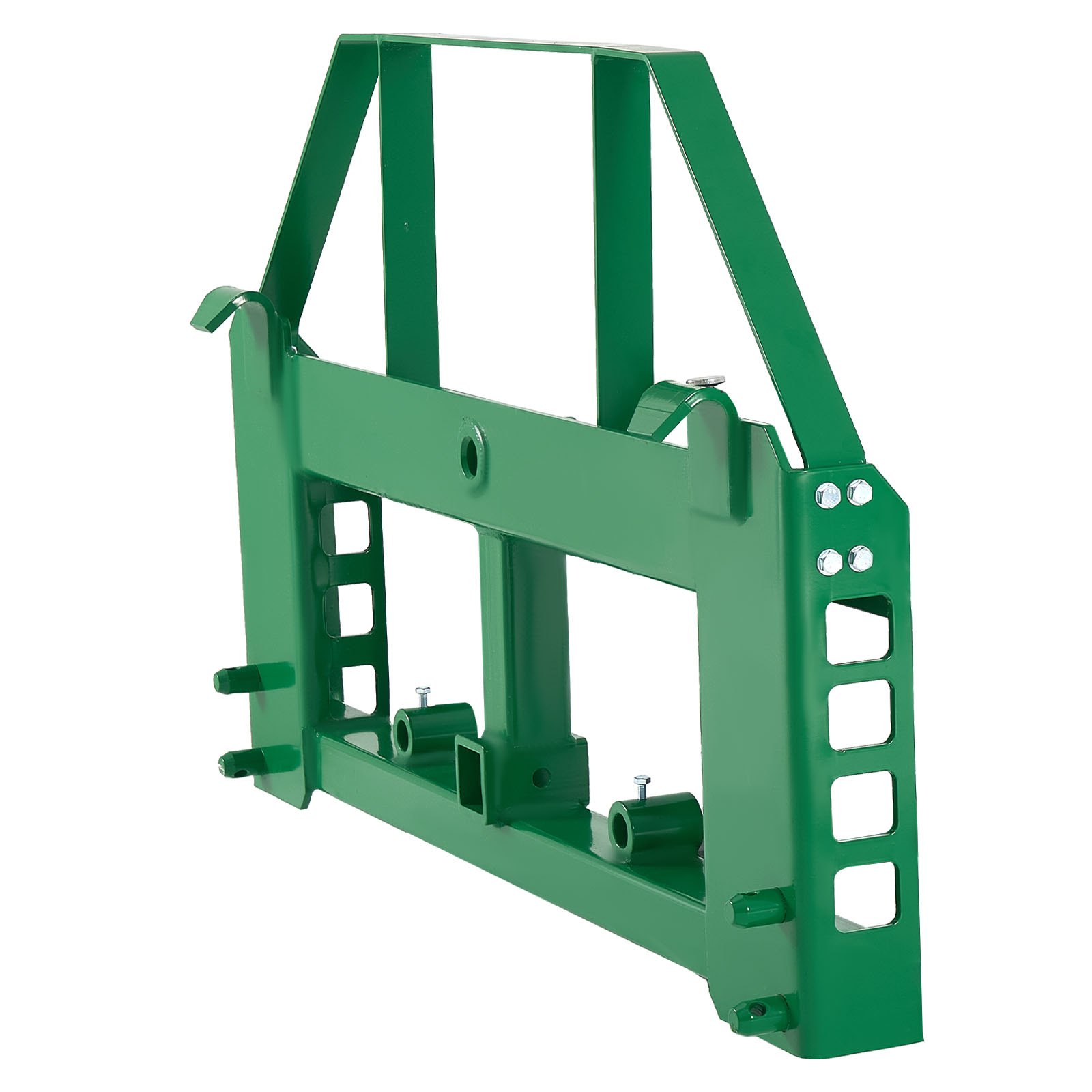 VEVOR Skid Steer Loader, 1814 kg, 1270 x 150 x 752 mm palletvorkframe-verlengingen met 50,8 mm trekhaak en speerhulzen, past op John Deere-lader met snelkoppeling, alleen frame