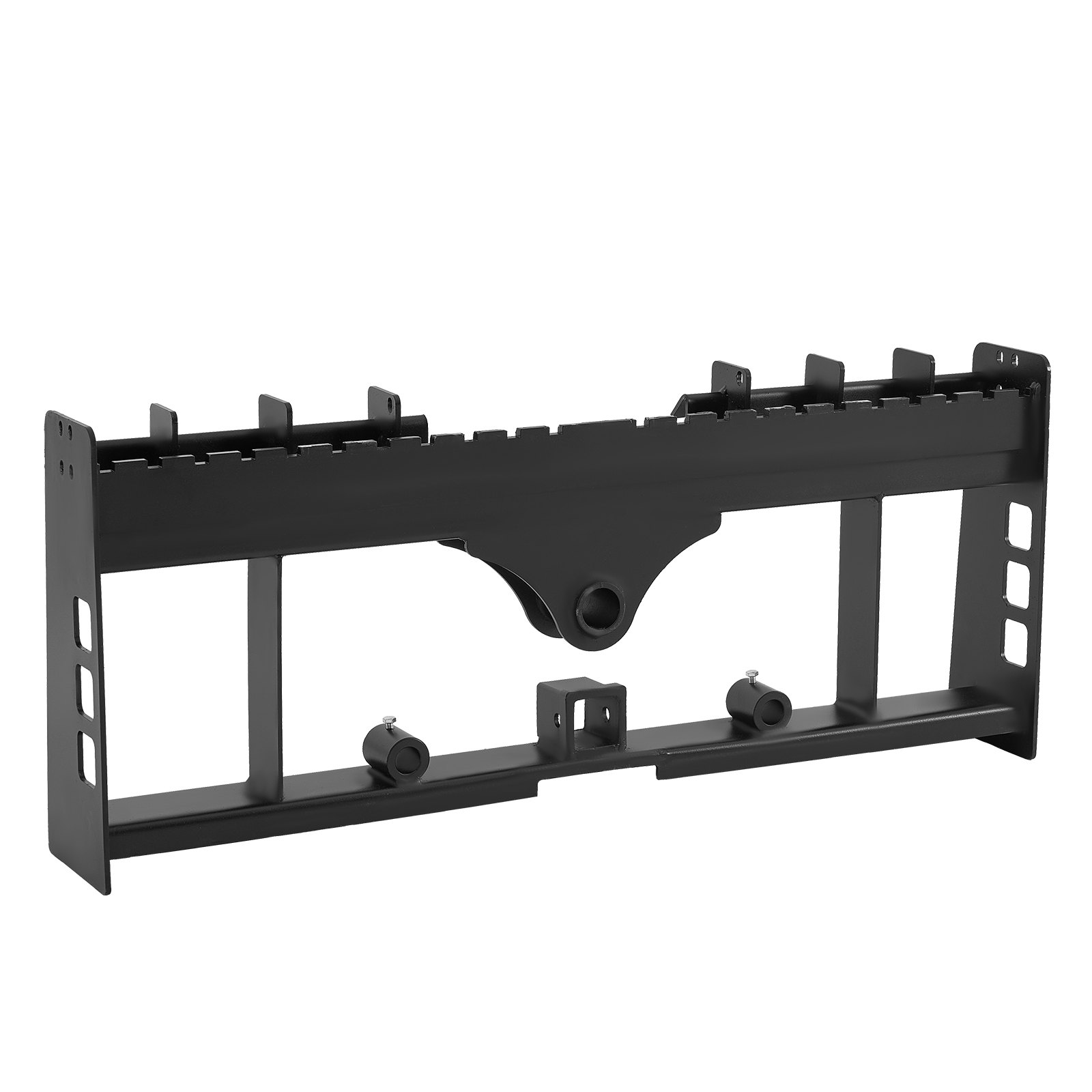 VEVOR Skid Steer Loader, 1814 kg nominaal vermogen, 1150 mm palletvorkframeverlengingen met 50,8 mm trekhaak en speerhulzen, past op snelkoppelladers, alleen frame