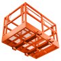 VEVOR Mesh Telehandler Work Platform, 48 x 73.9 Inch, Man Safety Basket, 2000 lbs Capacity, Forklift Telehandler Attachment, Safety Cage, Heavy Duty Carbon Steel, for Most Aerial Jobs Lifting Loader