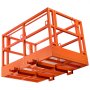 VEVOR Mesh Telehandler Work Platform, 48 x 73.9 Inch, Man Safety Basket, 2000 lbs Capacity, Forklift Telehandler Attachment, Safety Cage, Heavy Duty Carbon Steel, for Most Aerial Jobs Lifting Loader