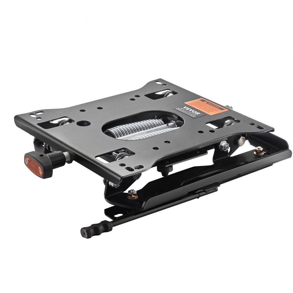 VEVOR Seat Suspension Kit with Seat Slider Track, Universal Air Ride Seat Suspension for Zero Turn Lawn Mower,  6in Front-to-Back Adjustable, Tractor Seat Suspension ‎Kit for Forklift, Bulldozers