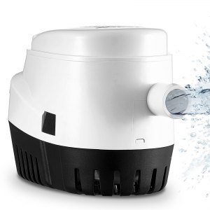 lenspomp 750 GPH 12V bootlenspomp met vlotterschakelaar, 19 mm uitlaatdiameter, kleine bootlenspomp, elektrische scheepslenspomp voor boten,...