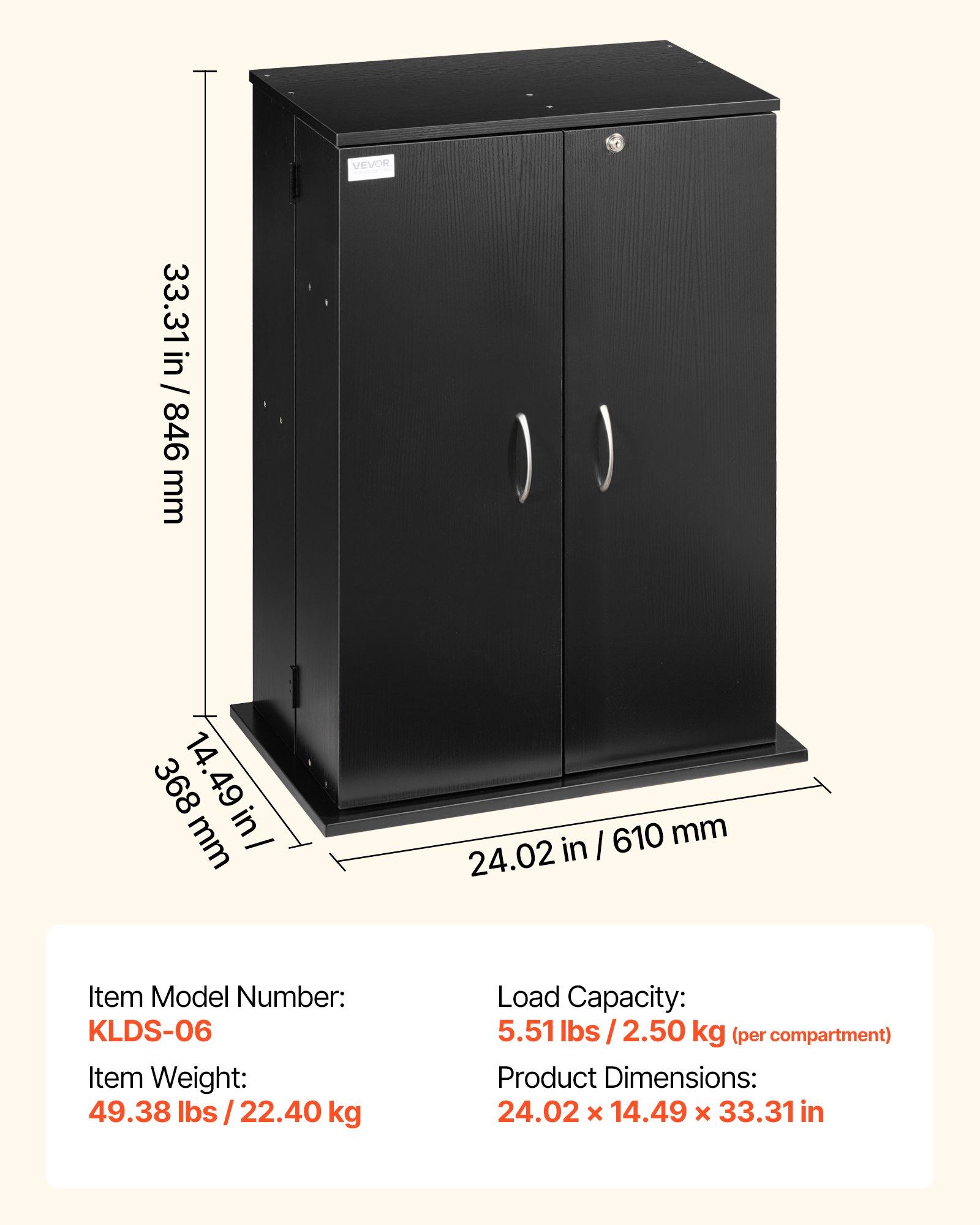 VEVOR dvd-kast met 16 vakken, mediakast, vrijstaande kast 610 x 368 x 846 mm, ruimtebesparende cd-kast voor cd's, dvd's, boeken, game discs, woonkamer, thuiskantoor, opnamestudio, zwart