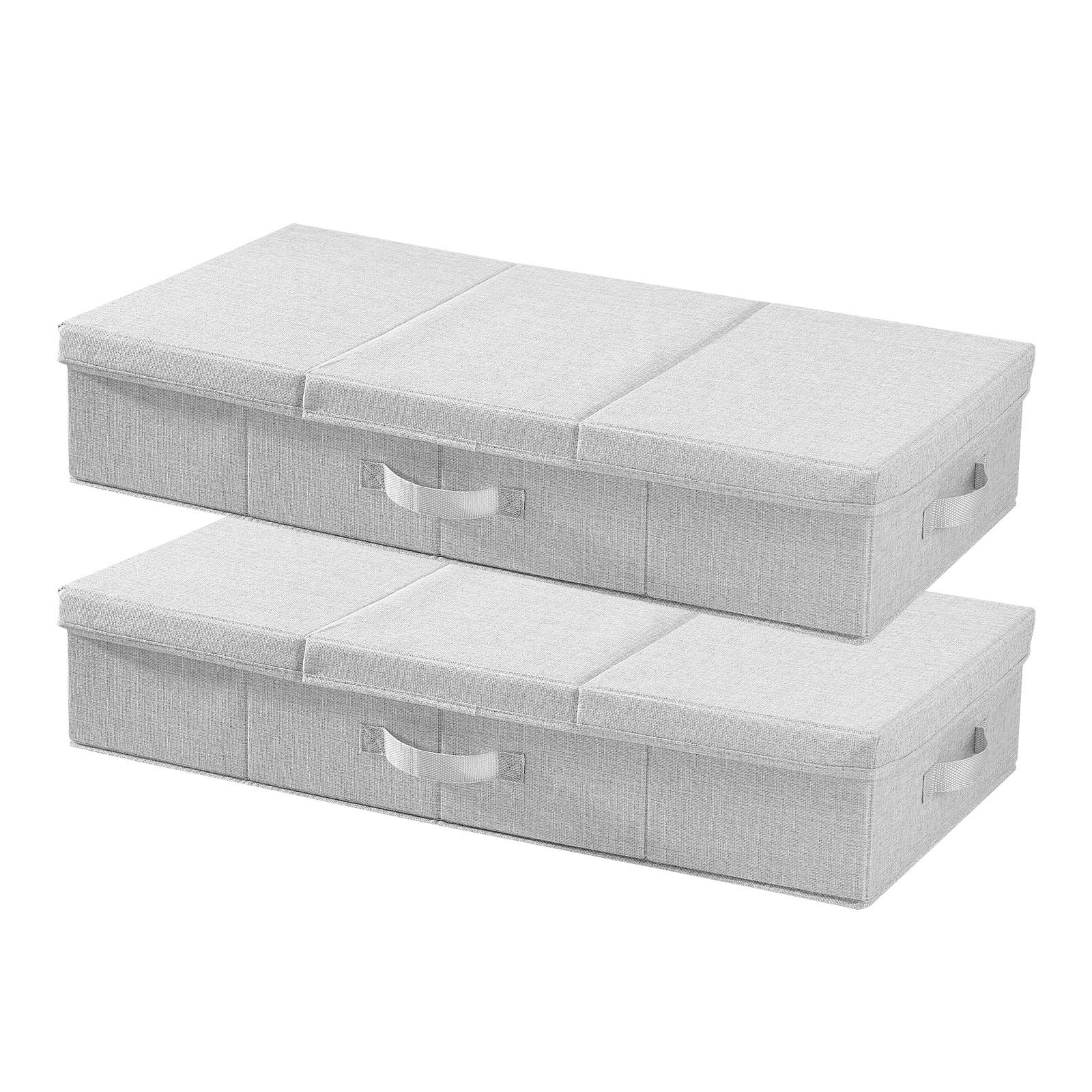 VEVOR Onderbed Opbergtas 2-pack (805 x 405 x 155 mm) Onderbedcontainer met deksel, opbergdoos voor kleding, schoenen, slaapkamerkleding, opbergtas 48 L