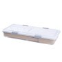 VEVOR Onderbed Opbergbox 4 Stuks Oprolbaar (805 x 396 x 175 mm) Onderbedcontainer met deksel en grijze sluiting, Opbergbox Organizer voor Kleding, Schoenen, Dekens, Slaapkamer