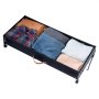 VEVOR Opbergtas voor onder het bed van Oxford-stof, 2 stuks, oprolbaar (915 x 460 x 185 mm), opbergvak voor onder het bed met transparant deksel, mobiele opbergbox voor kleding en schoenen