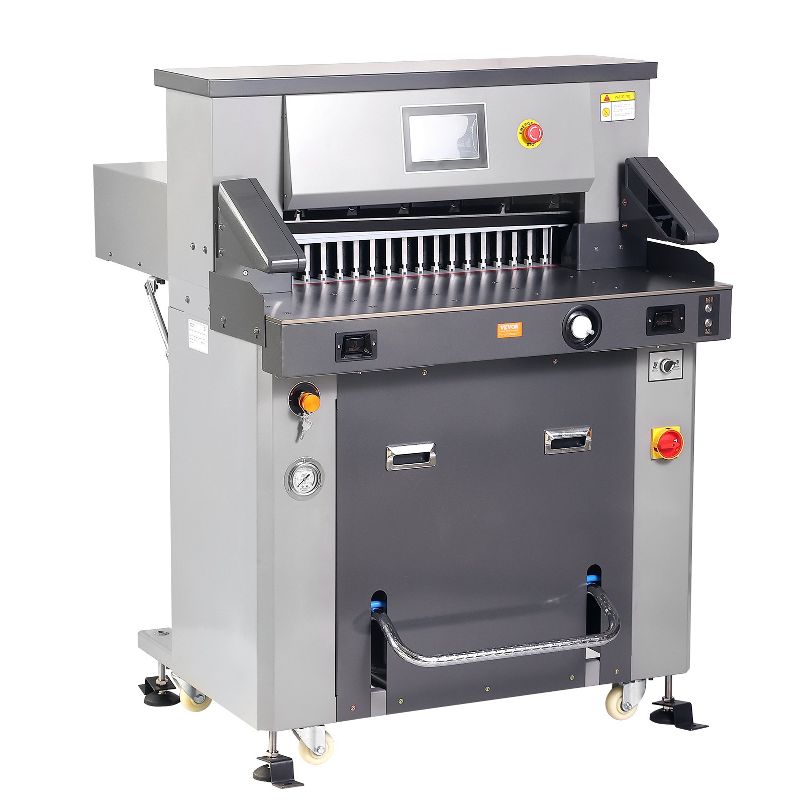 VEVOR Electric Hydraulic Paper Cutter, Heavy Duty Paper Cutter Machine 26" /660.4mm Cutting Width, 3.14"/80mm Cutting Thickness, Electric Paper Trimmer with 7" Touchscreen Numerical Control