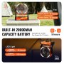 VEVOR Portable Fan Rechargeable 203.2mm, Battery Powered Fan with LED Lantern, 4 Speeds Adjustable Portable Small Table Fan Personal, USB Battery Operated Fans for Travel Bedroom Home Camping Office