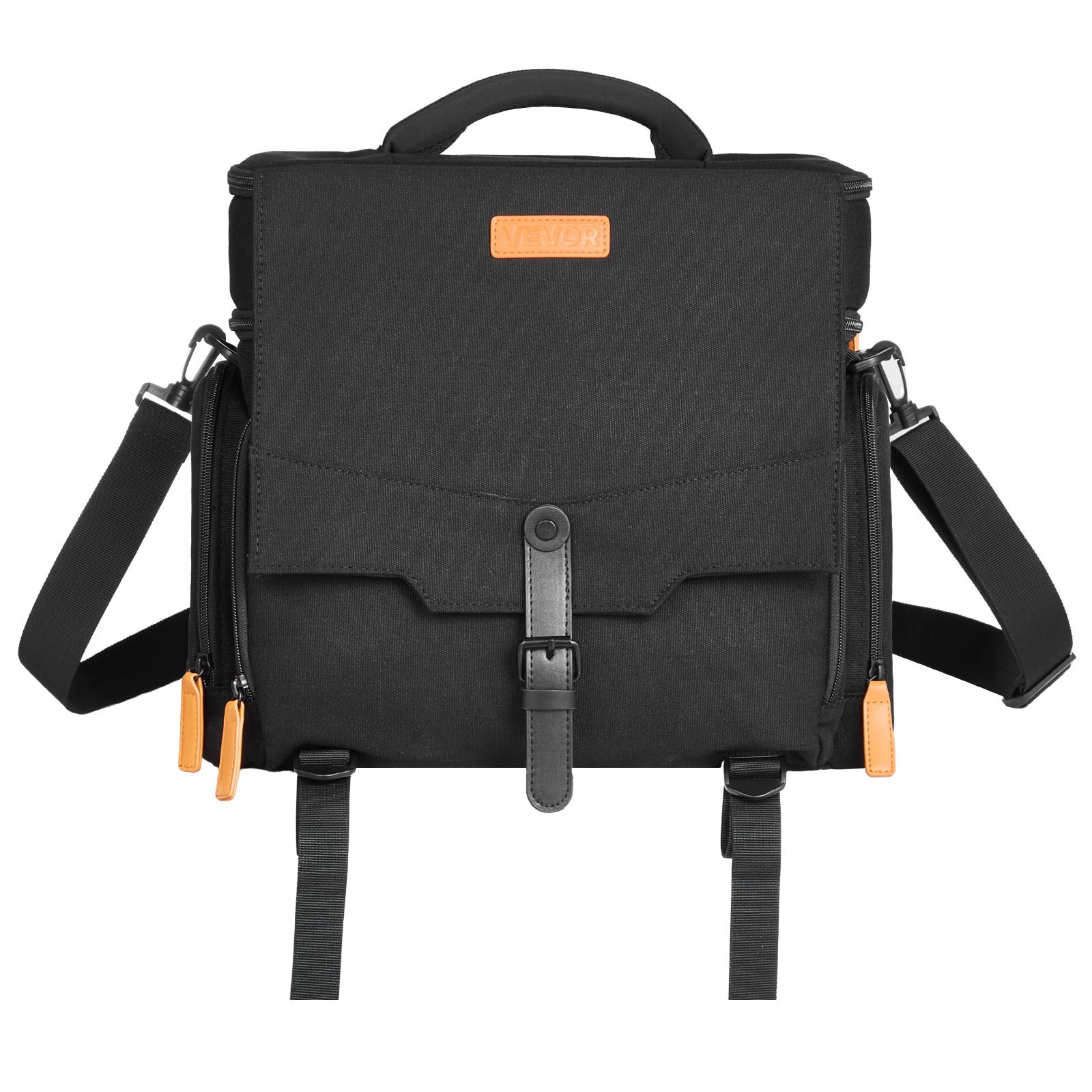 VEVOR Miniature Storage Carrying Figure Bag, Fits 16 Infantry Minis, Miniature Transport Bag with Handle & Adjustable Shoulder Strap, 1 Foam Layer for Large Storage Capacity (Minis Not Included)