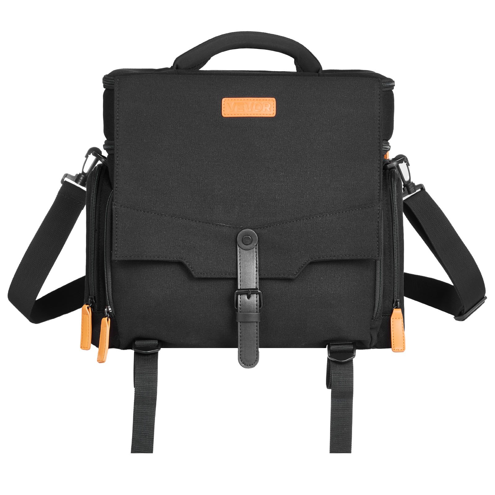 VEVOR Miniature Storage Carrying Figure Bag, Fits 16 Infantry Minis, Miniature Transport Bag with Handle & Adjustable Shoulder Strap, 1 Foam Layer for Large Storage Capacity (Minis Not Included)