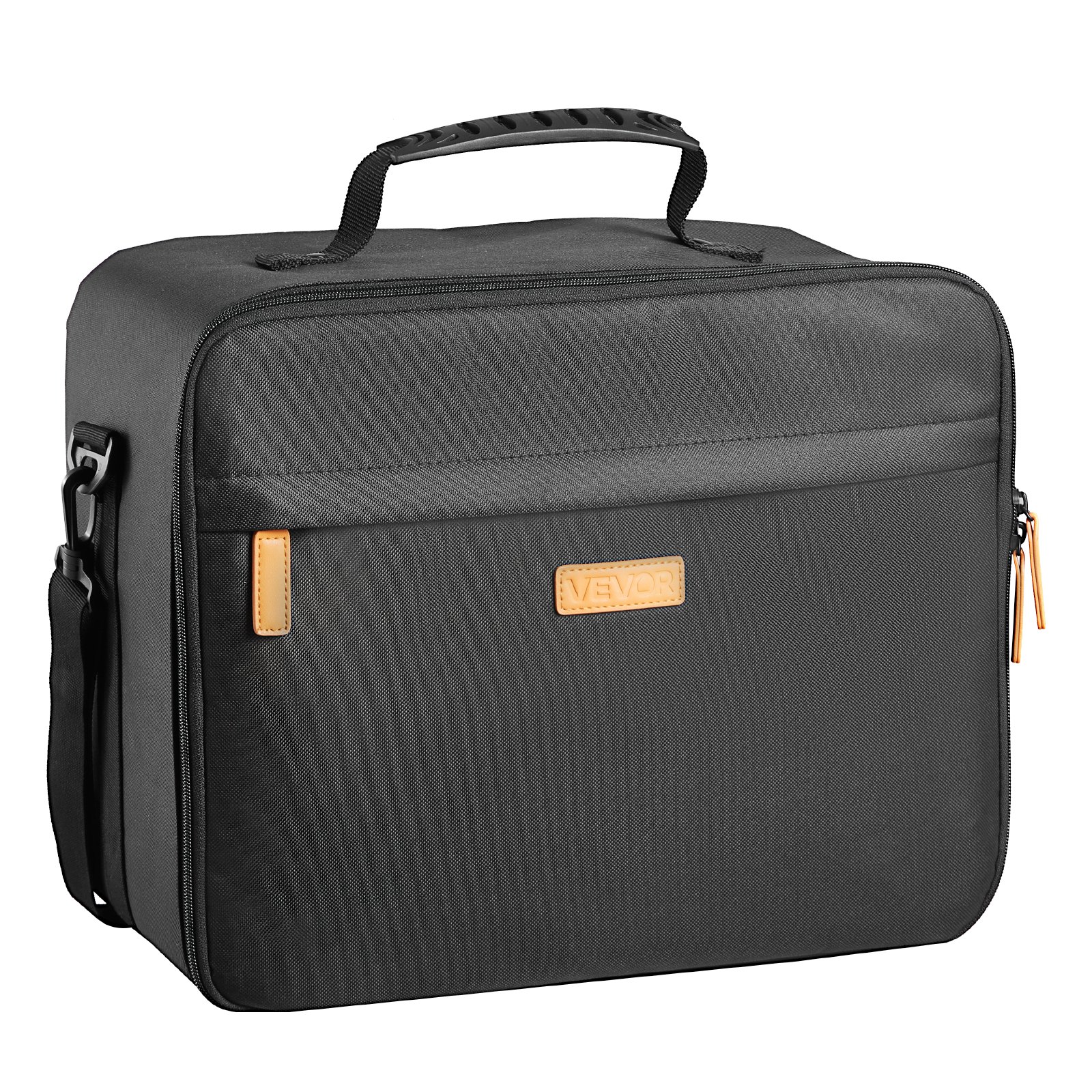 VEVOR Miniature Storage Carrying Figure Bag, Fits for 1:500-1:750 Scale Models, Miniature Transport Bag with Adjustable Shoulder Strap, 3 Foam Layers for Large Storage Capacity (Minis Not Included)