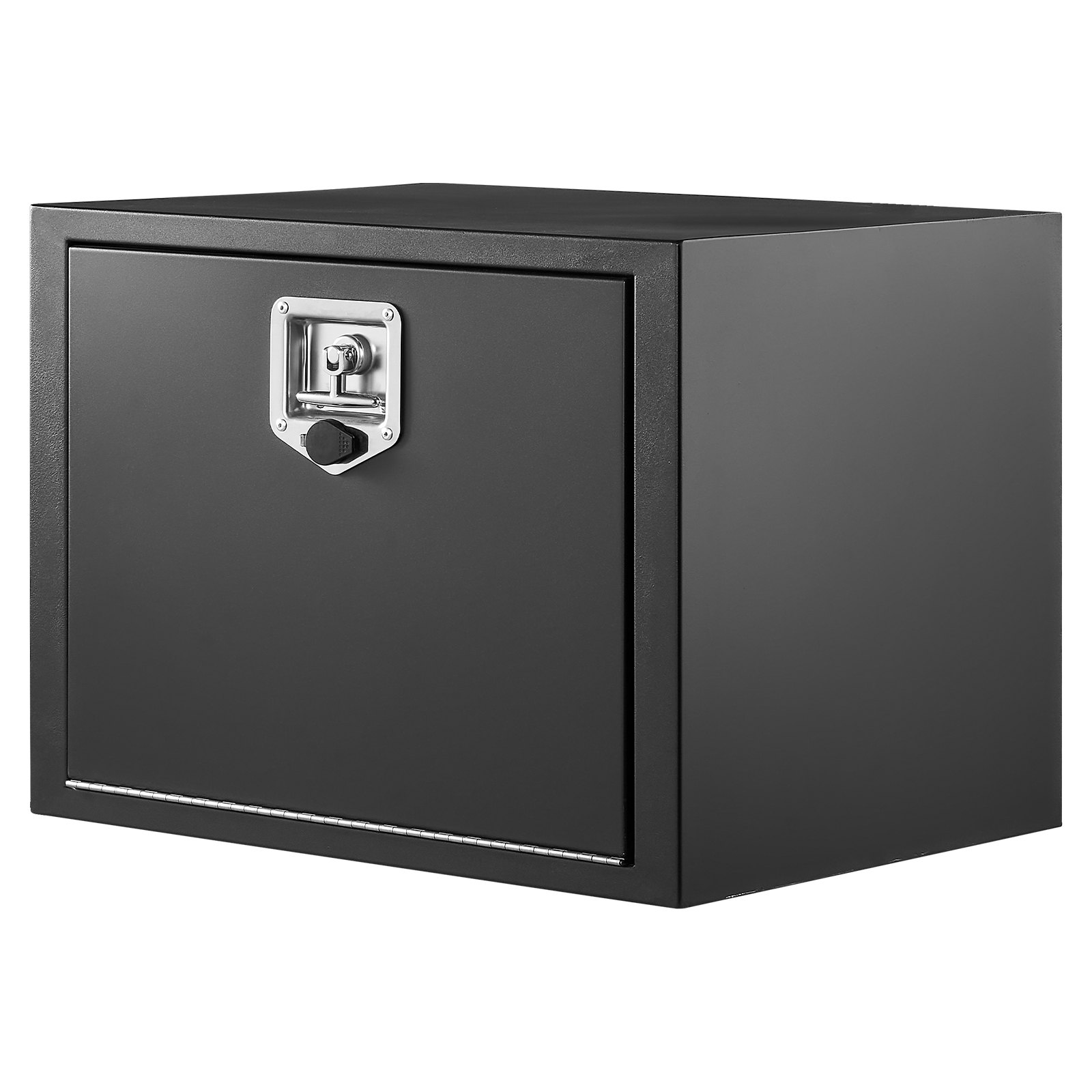 VEVOR Truck Onderbouw Opbergbox 609 x 457 x 457 mm Koudgewalst Staal Waterdichte Gereedschapskist met T-handgreep en Slot voor Vrachtwagens, Trailers, Bestelwagens Gereedschapskist Onderbouw Box Zwart