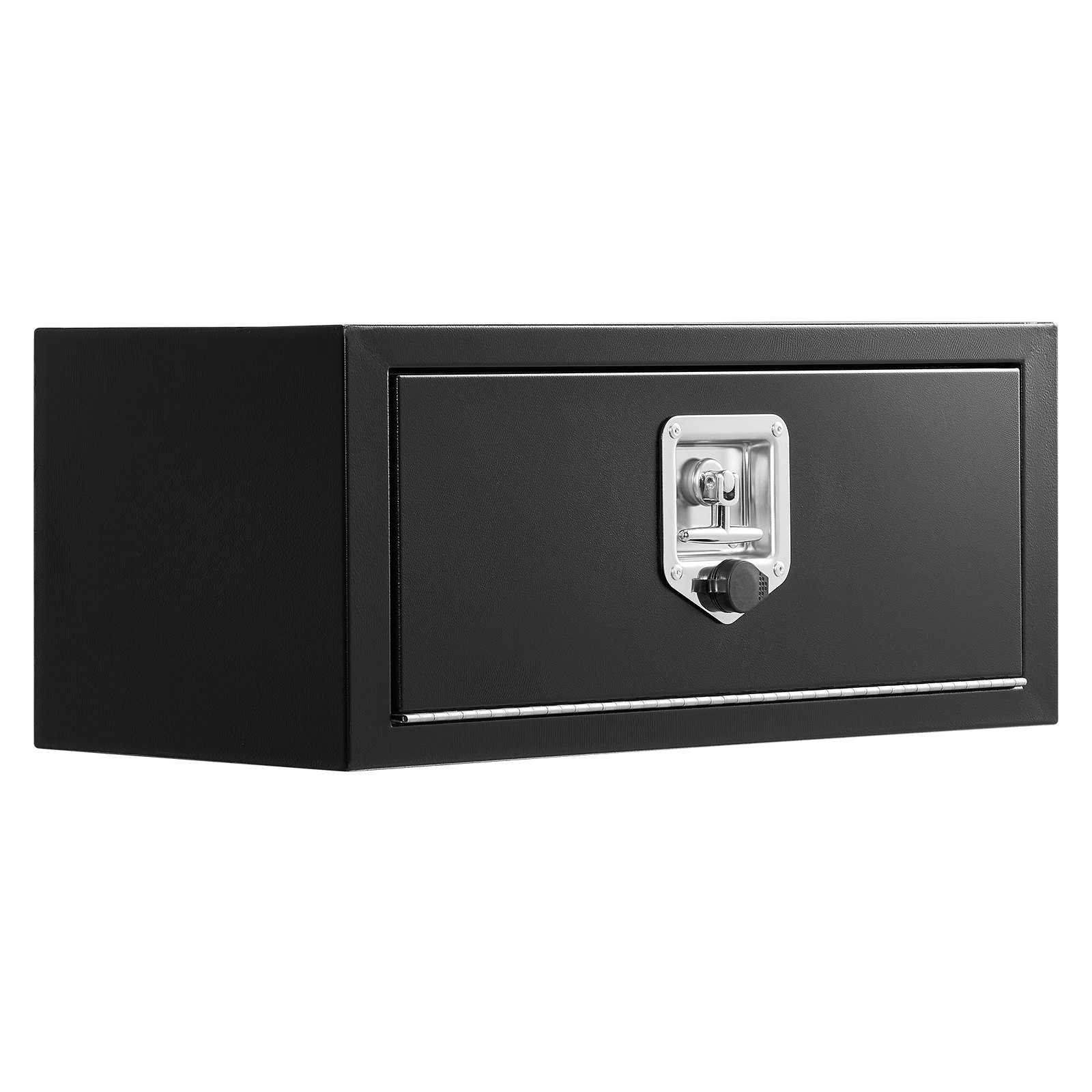 VEVOR Truck Onderbouw Opbergbox 686 x 254 x 254 mm Koudgewalst Staal Waterdichte Gereedschapskist met T-handgreep en Slot voor Vrachtwagens, Trailers, Bestelwagens Gereedschapskist Onderbouw Box Zwart