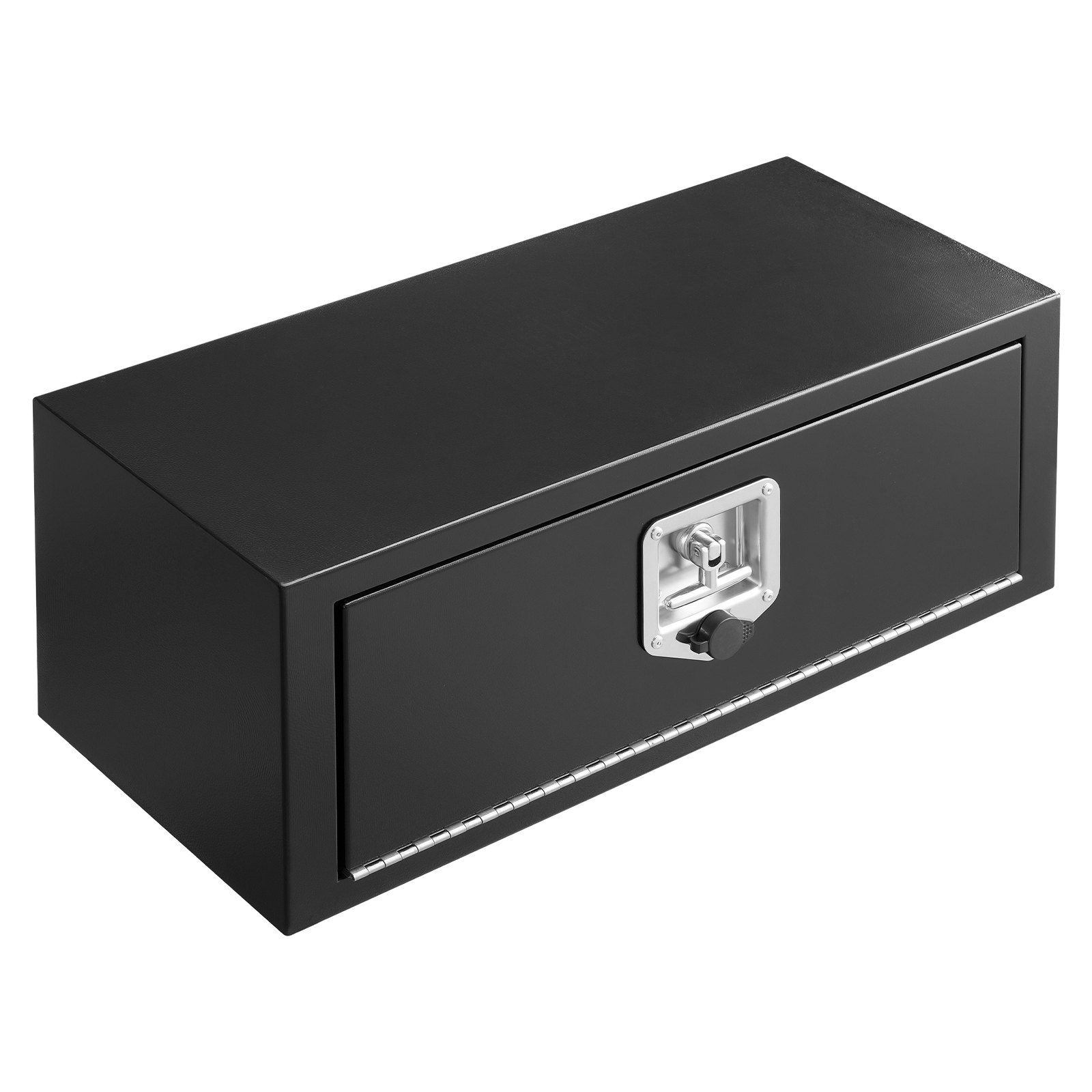 VEVOR Truck Onderbouw Opbergbox 686 x 254 x 254 mm Koudgewalst Staal Waterdichte Gereedschapskist met T-handgreep en Slot voor Vrachtwagens, Trailers, Bestelwagens Gereedschapskist Onderbouw Box Zwart