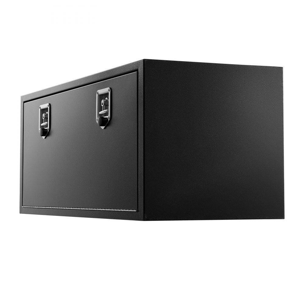 VEVOR Truck Onderbouw Opbergbox 1219 x 457 x 457 mm Koudgewalst Staal Waterdichte Gereedschapskist met T-handgreep en Slot voor Vrachtwagens, Trailers, Bestelwagens Gereedschapskist Onderbouw Box Zwart