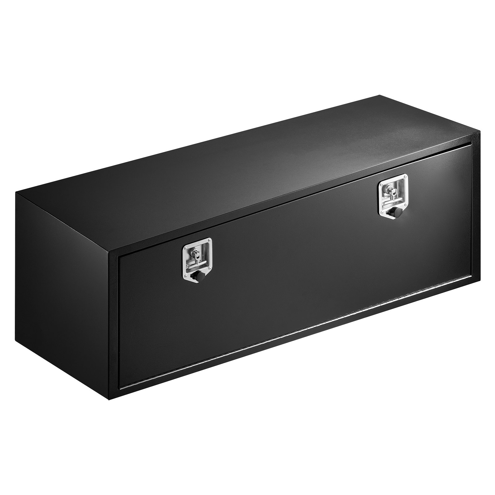 VEVOR Truck Onderbouw Opbergbox 1524 x 457 x 457 mm Koudgewalst Staal Waterdichte Gereedschapskist met T-handgreep en Slot voor Vrachtwagens, Trailers, Bestelwagens Gereedschapskist Onderbouw Box Zwart