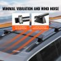 VEVOR zwarte dakdragerdwarsbalken compatibel met Jeep Grand Cherokee 2011-2021 met gegroefde zijrails 90kg draagvermogen aluminium dwarsbalken met sloten voor dakdragers etc.