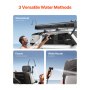 VEVOR Roof Rack Water Tank, 7 Gal, Multi-Dispensing Outdoor Tank with 2 Splash-Guard Panels & T-slot, High-Capacity Aluminum Tank with Pressurization Port, Fit for Trunks, Roll Bars, Crossbars