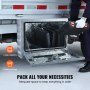 VEVOR Underbody Truck Box, 610x335x405mm pick-up opbergdoos, aluminium gereedschapskist met slot en sleutels, waterdichte trailer gereedschapskist voor vrachtwagens, bestelwagens, aanhangwagens enz.
