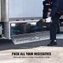 VEVOR Underbody Truck Box, 1219 x 430 x 460 mm pick-up opbergdoos, aluminium gereedschapskist met slot en sleutels, waterdichte trailergereedschapskist voor vrachtwagens, bestelwagens, aanhangwagens enz.