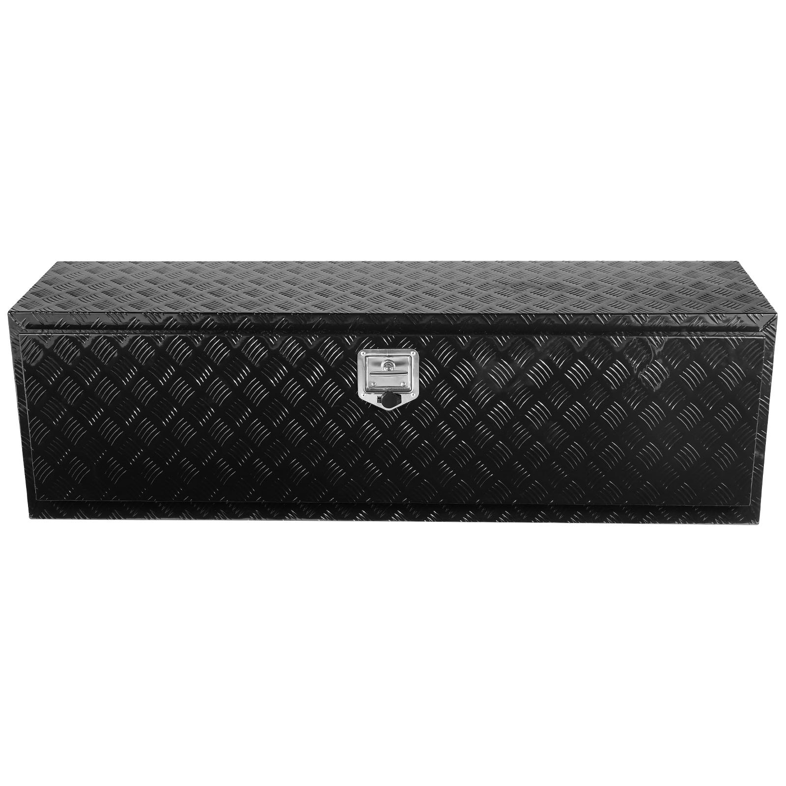 VEVOR Underbody Truck Box, 60" x 17" x 18" Pickup Storage Box, Heavy Duty Aluminum Diamond Plate Tool Box with Lock and Keys, Waterproof Trailer Storage Box with T-Handle Latch for Truck, Van, Trailer