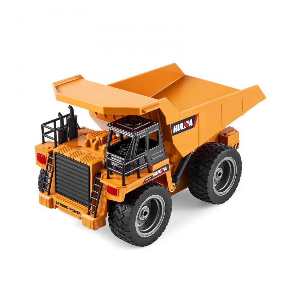 VEVOR RC Dump Truck Speelgoed, 9-kanaals 1:18 Schaal Afstandsbediening Dump Truck, RC Bouwvoertuig Speelgoedvrachtwagen met Metalen Cabine en Licht, 2 Oplaadbare Batterijen voor Peuters, Jongens en Meisjes vanaf 8 Jaar