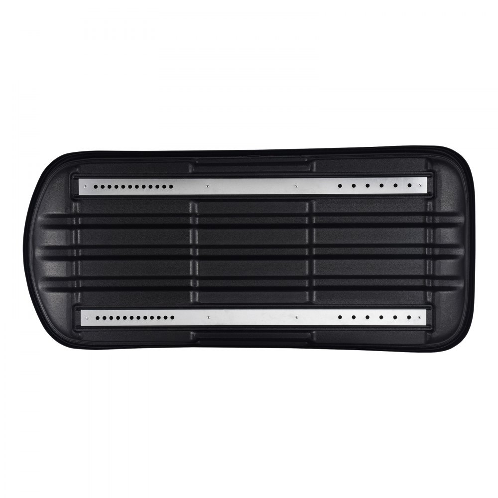 VEVOR Rooftop Cargo Carrier, 8 Cubic Feet Roof Cargo Box, ABS Hard Shell Roof Box, with Dual-Sided Opening and 2 Reinforced Straps, Aerodynamic, Suitable for most Crossbar, for Car, Wagon, SUV, Black
