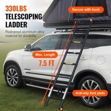 VEVOR Daktent Harde Schaal 2-3 Persoons Waterdichte Jeep SUV Vrachtwagen Ladder 272kg