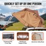 VEVOR Rooftop Tent Hard Shell 2-3 Person Waterproof for Jeep SUV Truck w/ Ladder