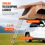VEVOR Daktent met harde schaal, autotent, kamperen voor 2-3 personen, opvouwbare daktent met harde schaal, verstelbare telescopische ladder, matras, waterdichte uv-bescherming voor Jeep SUV, bestelwagen, pick-up