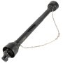 VEVOR PTO T4 aandrijfas, 34,9 mm 6-spline uiteinde voor tractoren, uitschuifbaar van 1100 tot 1550 mm, ideaal voor grasmaaiers, bosmaaiers, frezen, kunstmeststrooiers