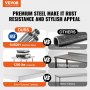 VEVOR stainless steel food prep table vs galvanized steel, showcasing durability, capacity, and build quality.