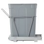 VEVOR 35 Qt uittrekbare prullenbak voor keukenkastjes, onderbouwprullenbak met robuust metalen schuifsysteem met volledige uittrekfunctie en handgreep voor gootsteenprullenbak