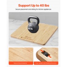 VEVOR Schuifplank 33x40,6cm Rolplank voor Koffiezetapparaat Keukenmachine