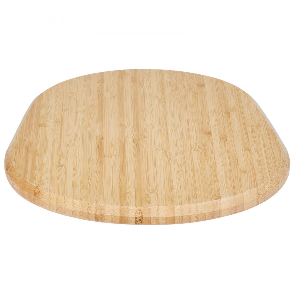 VEVOR Board, ovaal, 399 x 282 x 23 mm, basis compatibel met standmixer, bamboe bord met PTFE-voetjes, voorkomt stoomschade aan kasten, houten bord, ideaal voor keukenmachines
