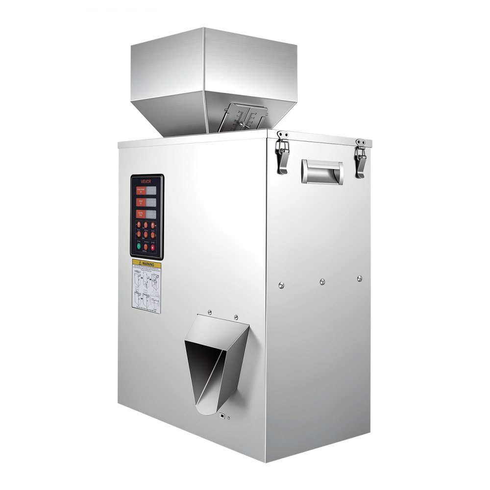 VEVOR Poederdoseermachine, Deeltjesdispenser, Automatische Poedervuller, 10-500 g, Intelligent Wegen & Vullen, Roestvrijstalen Constructie, Hoge Nauwkeurigheid, Ideaal voor Noten, Zaden, Thee, Koffiebonen, Specerijen, Meel