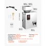 VEVOR Poederdoseermachine, Deeltjesdispenser, Automatische Poedervuller, 10-500 g, Intelligent Wegen & Vullen, Roestvrijstalen Constructie, Hoge Nauwkeurigheid, Ideaal voor Noten, Zaden, Thee, Koffiebonen, Specerijen, Meel