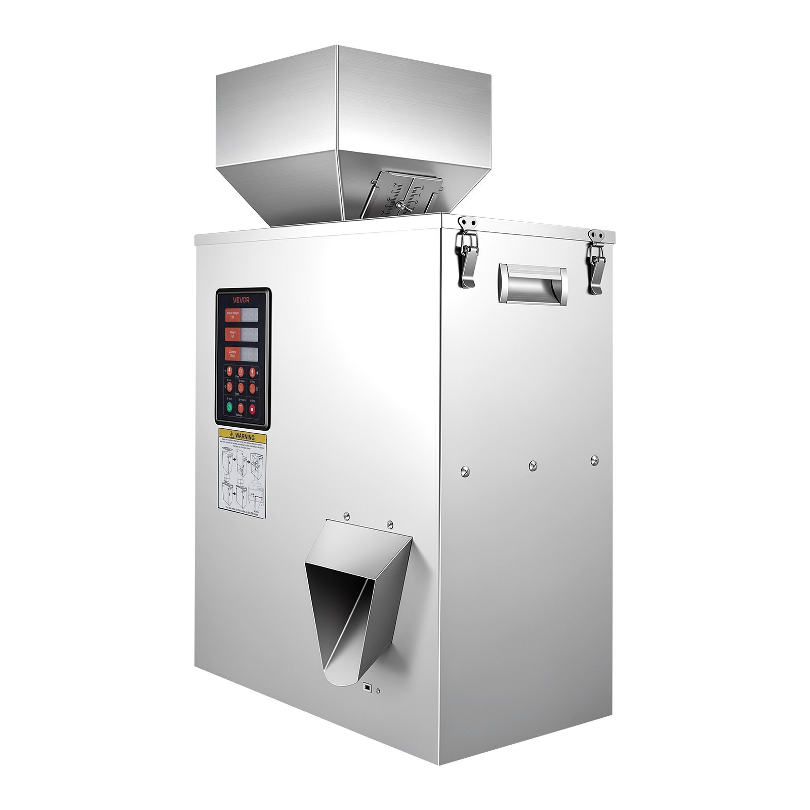 VEVOR Poederdoseermachine, Deeltjesdispenser, Automatische Poedervuller, 10-500 g, Intelligent Wegen & Vullen, Roestvrijstalen Constructie, Hoge Nauwkeurigheid, Ideaal voor Noten, Zaden, Thee, Koffiebonen, Specerijen, Meel
