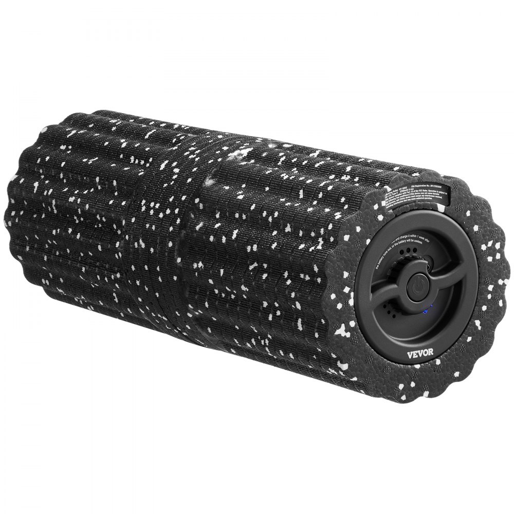 VEVOR elektrische foamroller, fitnessroller met 4 snelheden, 3D-getextureerde massageroller, EEP-fasciaroller voor diepe spierontspanning, verlichting van rugpijn, herstel na de training
