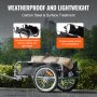 VEVOR Fietskar, 45 kg laadvermogen, transportkar, opvouwbaar en opbergbaar, snelspanner met universele koppeling, 41 cm wielen, veilige reflectoren, geschikt voor fietswielen van 558,8-711,2 mm