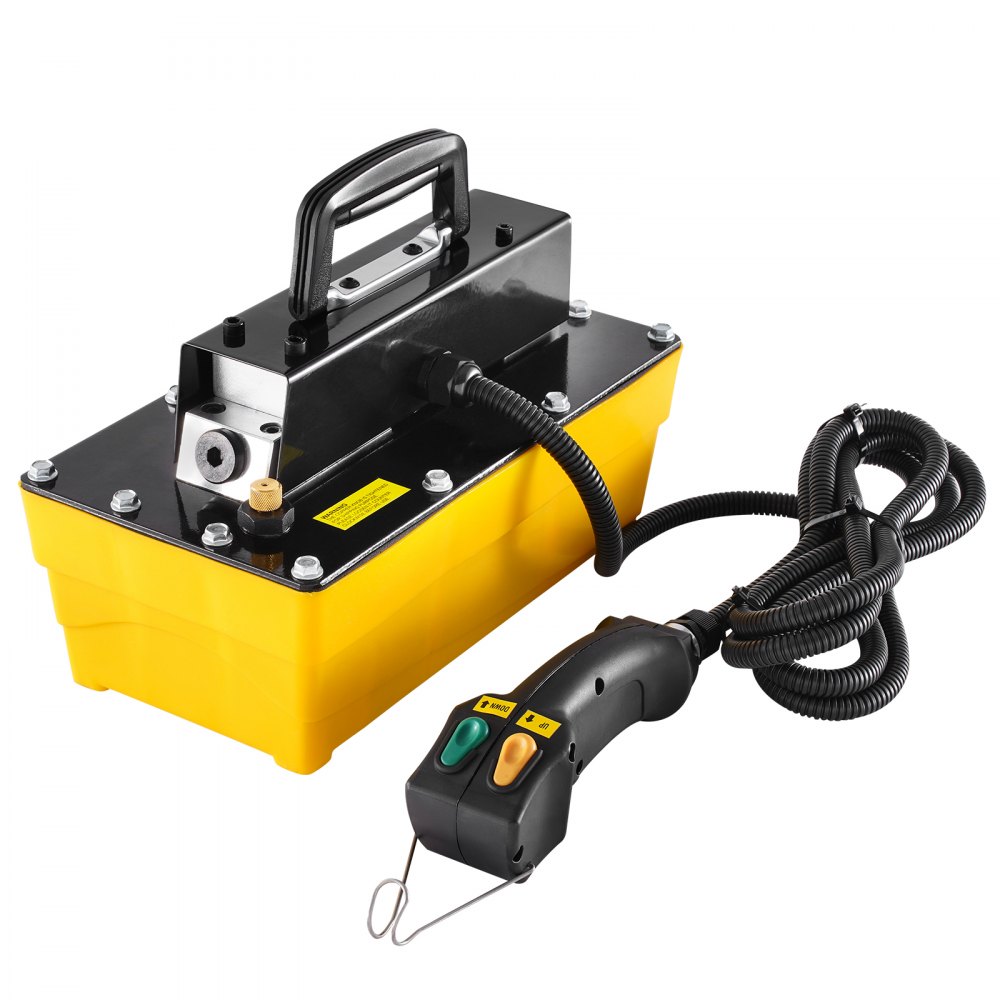 VEVOR 10,000PSI Air Hydraulic Pump, 0.61 Gal Reservoir, NPT 3/8 In Oil Outlet, NPT 1/4 In Inlet, Plastic Air Hydraulic Pump with Remote Control Actuator, for Automobile Frame Machine & Hydraulic Press