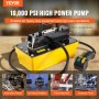 VEVOR 10,000PSI Air Hydraulic Pump, 0.61 Gal Reservoir, NPT 3/8 In Oil Outlet, NPT 1/4 In Inlet, Plastic Air Hydraulic Pump with Remote Control Actuator, for Automobile Frame Machine & Hydraulic Press
