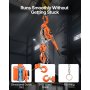 VEVOR Manual Lever Chain Hoist, 6T 6000KG Capacity Heavy Duty Come Along, 3M Lift G80 Alloy Steel Chain With Dual Pawl Mechanical Brake, 360° Rotating Hooks, for Warehouse Construction Garage