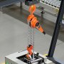 VEVOR Hefboomtakel, capaciteit 6 ton, handkettingtakel, 3 m hefvermogen, takel van G80 gelegeerd staal met mechanische dubbele palrem, rateltakel met 360° draaibare haken, voor magazijnbouw en garage