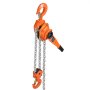 VEVOR Hefboomtakel, capaciteit 6 ton, handkettingtakel, 3 m hefvermogen, takel van G80 gelegeerd staal met mechanische dubbele palrem, rateltakel met 360° draaibare haken, voor magazijnbouw en garage